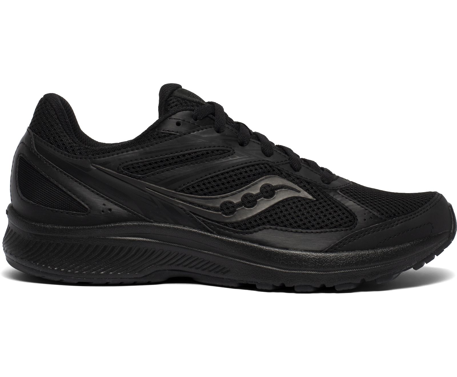 Men's Saucony Cohesion 14 Running Shoes Black / Black | Singapore 450ILHS